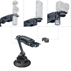 SmallRig 5507 DJI Osmo Pocket 3 / GoPro HERO13 Black / Insta360 X4  için Elektronik Vantuzlu  Şok Emici Destek