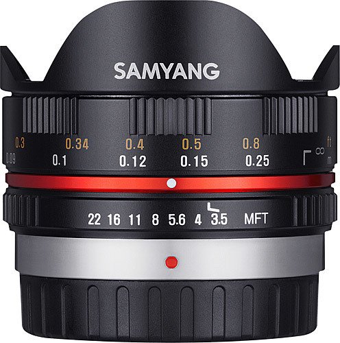 Samyang 7.5mm f/3.5 UMC Fish-eye Lens (MFT) Black