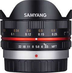 Samyang 7.5mm f/3.5 UMC Fish-eye Lens (MFT) Black