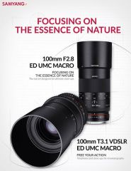 Samyang 100mm T3.1 VDSLR Makro Lens (MFT)
