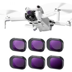 K&F DJI Mini 4 Pro ND Filtre 6 Parça Set (ND4 + ND8 + ND16 + ND32 + ND64 + ND1000)