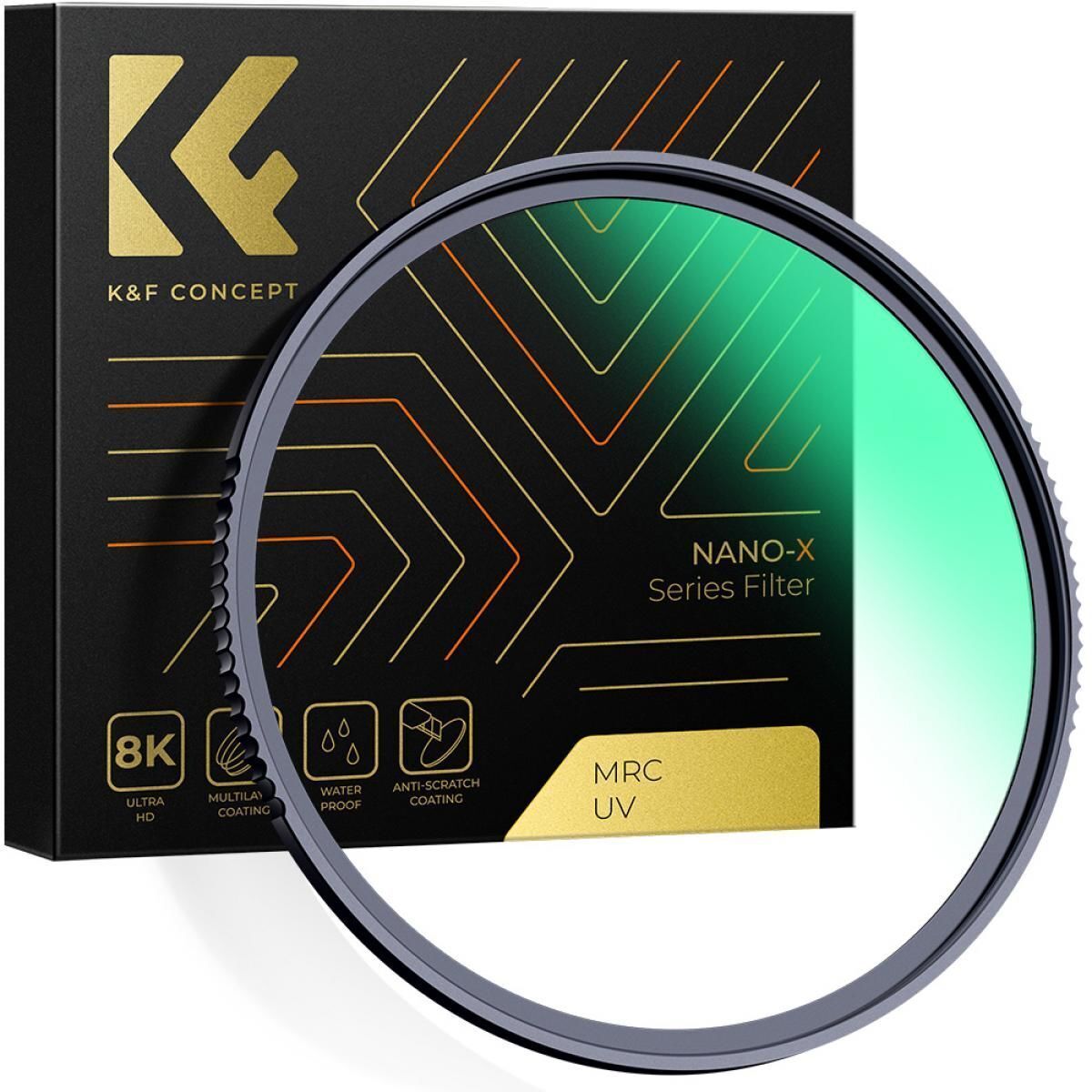 K&F Concept 67mm NANO-X MCR MC-UV 28 Çok Katmanlı Kaplamaya sahip  Koruma Filtresi 8K Ultra HD