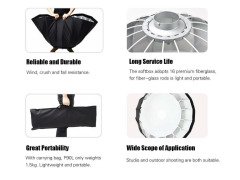 Godox P120H 120cm Bowens Parabolik Softbox (Metal Çubuk)