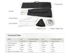 Godox P120H 120cm Bowens Parabolik Softbox (Metal Çubuk)