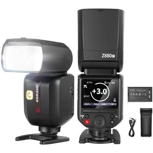 Z880-C TTL Canon Uyumlu 76W Akülü Tepe Flaşı