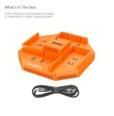 SmallRig 4837 NP-F Serisi 4 Kanallı Kamera Pil Şarj Cihazı