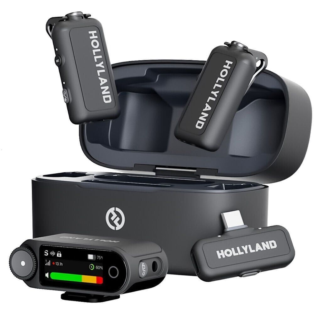 Hollyland LARK MAX 2 Combo 2 Kişilik Kablosuz Mikrofon Sistemi