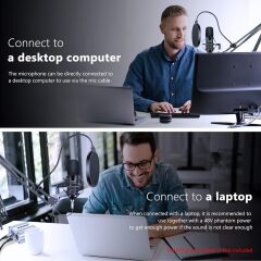 Neewer NW-700 Pro Condenser Microphone and Monitor Headphones 7-in-1 Kit