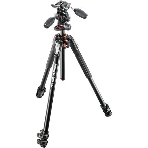 Manfrotto MK190XPRO3-3W Alüminyum Tripod 3 Section + MHXPRO-3W Başlıklı Kit