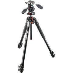 Manfrotto MK190XPRO3-3W Alüminyum Tripod 3 Section + MHXPRO-3W Başlıklı Kit