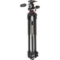 Manfrotto MK190XPRO3-3W Alüminyum Tripod 3 Section + MHXPRO-3W Başlıklı Kit