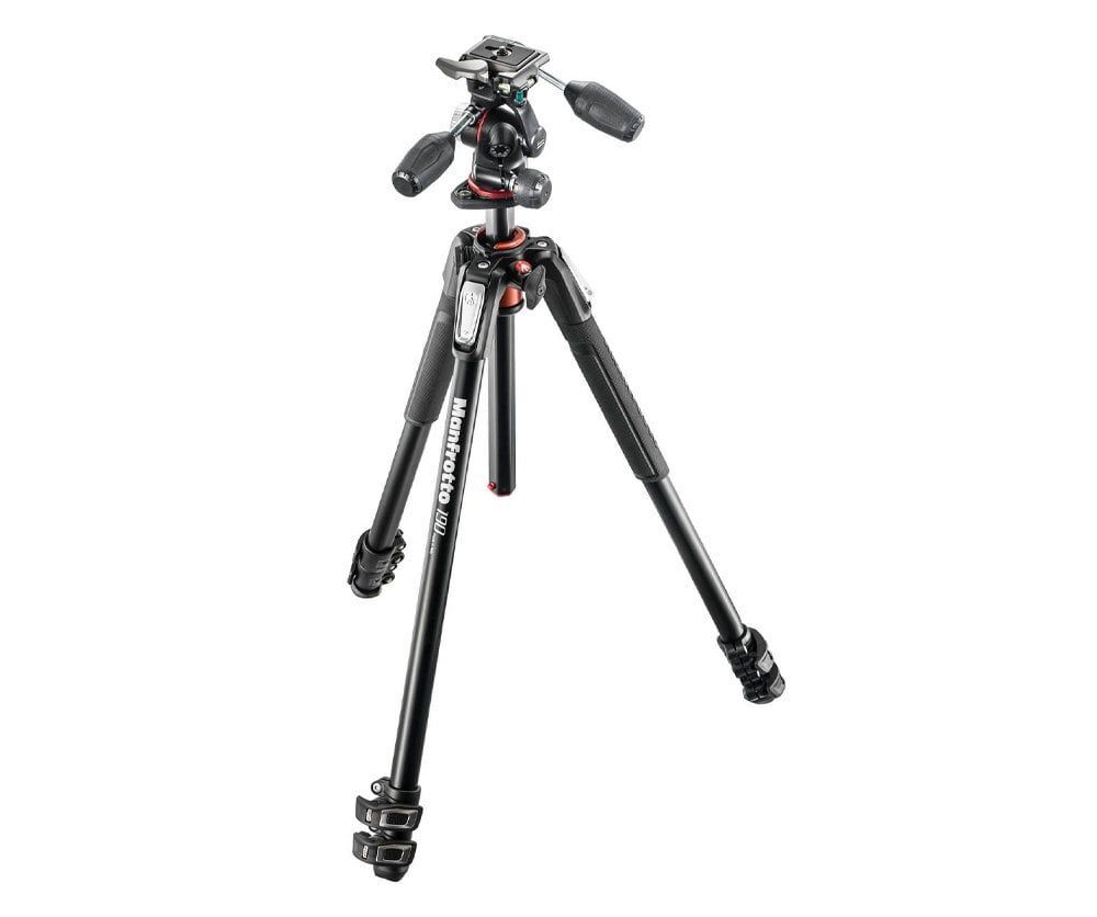 Manfrotto MK190XPRO3-3W Alüminyum Tripod 3 Section + MHXPRO-3W Başlıklı Kit