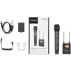 Saramonic UwMic9 (RX9 + HU9) 1 Verici + 1 Alıcı Kablosuz El Mikrofonu