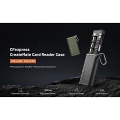 PGYTECH CFexpress CreateMate Card Reader Type B/SD(Classic Black)