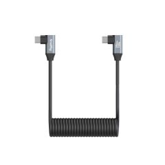 SmallRig 4793 USB-C (Açılı) - USB-C (Açılı) Sarmal Veri Kablosu