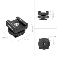 SmallRig 4822 Işık ve Mikrofon Desteği Metal Ayak Montajı