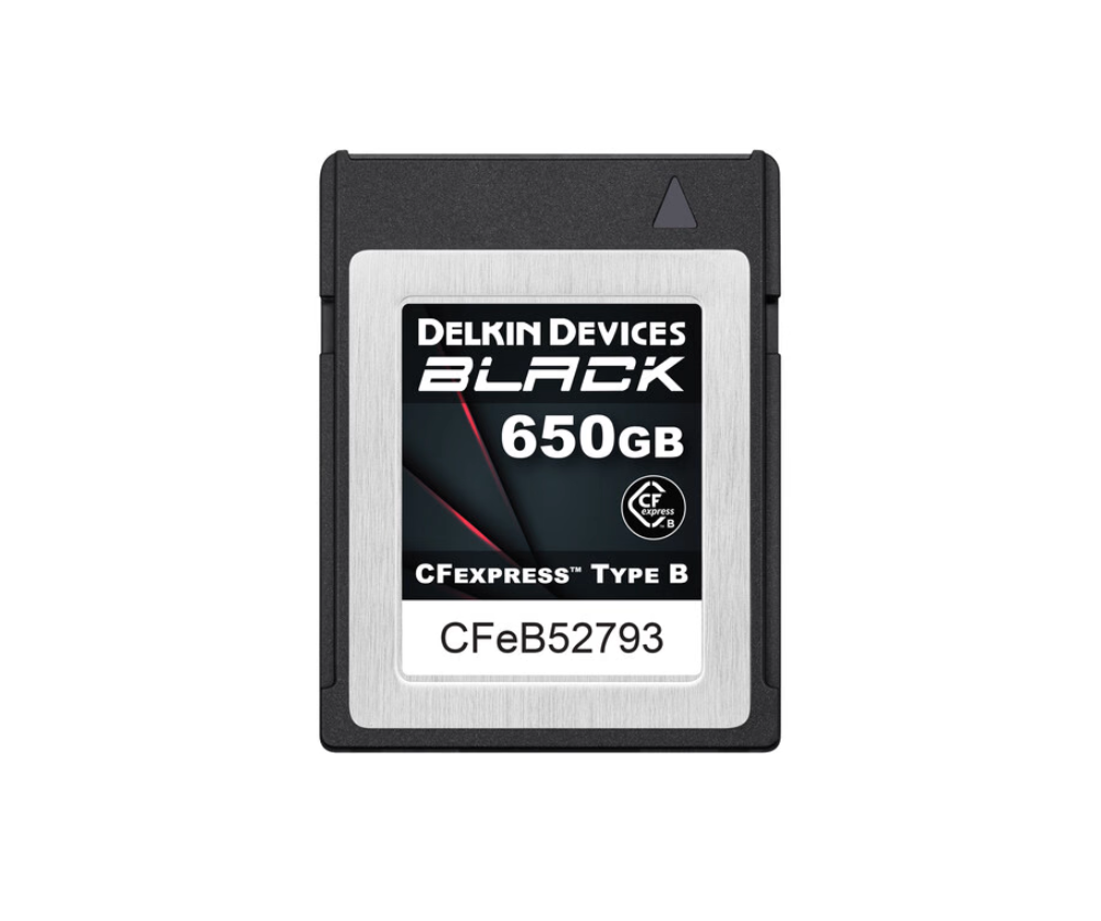 Delkin Devices 650GB BLACK CFexpress Type B Memory Card (DCFXBBLK650)