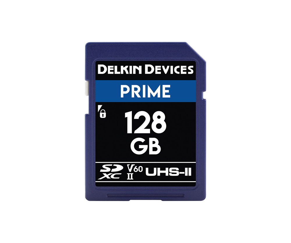 Delkin  Devices 128GB Prime SDXC UHS-II (U3/V60) Memory Card (DDSDB1900128)