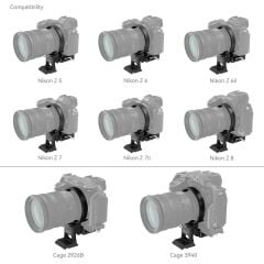 SmallRig 4306 Nikon'a Z Serisi İçin Döndürülebilir Yataydan Dikeye Montaj Plakası Kiti