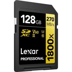 Lexar 128GB Professional 1800x UHS-II SDXC V60 Hafıza Kartı