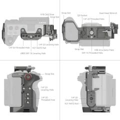 SmallRig 4770 Sony FX3 / FX3A / FX30  için  HawkLock Hızlı Çıkarma Kafes Kiti