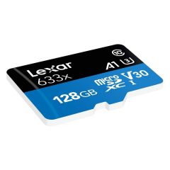 Lexar 128GB microSDXC 100MB/sn 4K Class 10 Hafıza Kartı + SD Adaptör