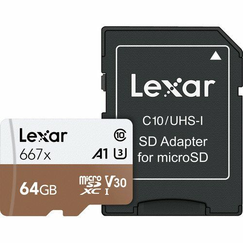Lexar 64GB Professional 667x microSDXC 100MB/sn UHS-I V30 Hafıza Kartı