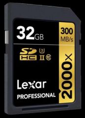 Lexar 32GB Professional 2000x SDXC V90 Hafıza Kartı