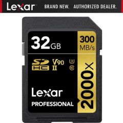 Lexar 32GB Professional 2000x SDXC V90 Hafıza Kartı