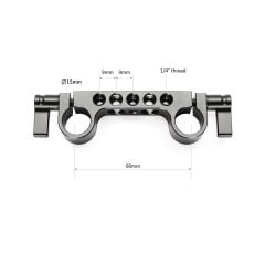 SmallRig 2061 Süper Hafif 15 mm Raylı Blok (2'li Paket)