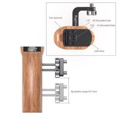 SmallRig HSN2093C Evrensel Ahşap Yan Kol