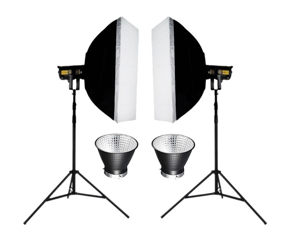 PATONA COB-300 Watt Bi Color İki'li Kit LED Video Işığı