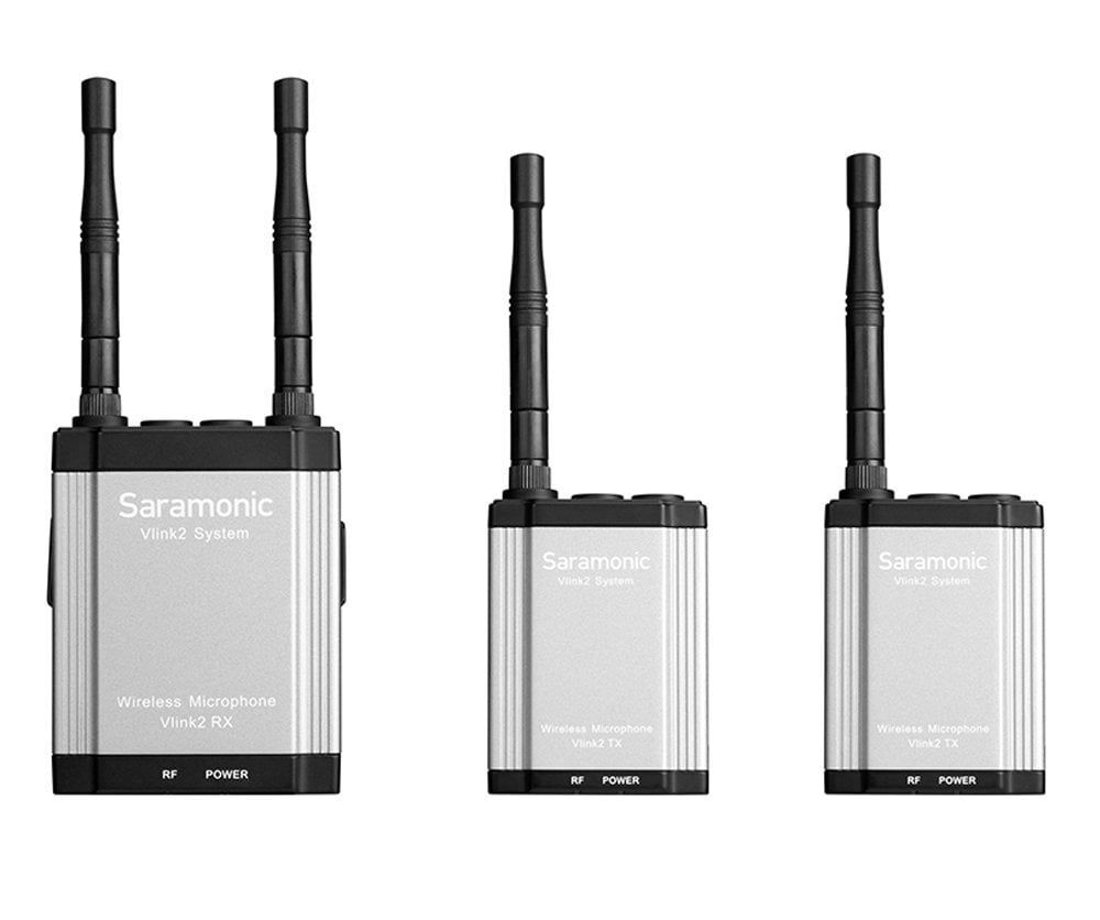 Saramonic Vlink2 Kit2 (TX+TX+RX) Kablosuz İnterkom Yaka Mikrofonu