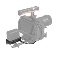 SmallRig 4340 NP-F Pil  Montaj Plakası Kiti LP-E6NH Sahte Pil Güç Kablosu  İle