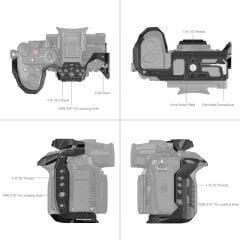 SmallRig 3440  Panasonic LUMIX GH6 / GH7 için Black Mamba Serisi Kamera Kafesi