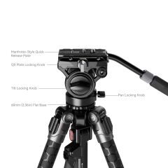 SmallRig 5305 X Potato Jet TRIBEX SE Hidrolik Tripod