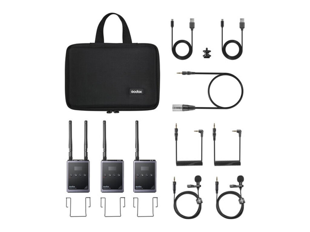 Godox WMicS1 Pro Kit2 Telsiz Mikrofon