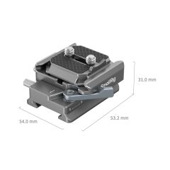 SmallRig 4639 DJI RS 2 / RSC 2 / RS3 / RS 3 Pro / RS4 / RS4 Pro için  HawkLock H38 Arca-Swiss Hızlı Çıkarma Plakası