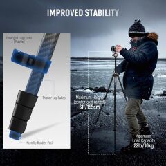 LITETRIP LT35 Karbon Fiber Tripod (49-155cm) 1,13kg