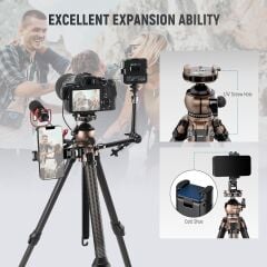 LITETRIP LT35 Karbon Fiber Tripod (49-155cm) 1,13kg