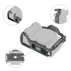 SmallRig 4481 Sony  7R V /  7 IV /  7S III /  1 /  7R IV  için  HawkLock Hızlı Çıkarma Kafesi