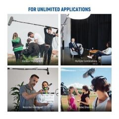 MS300C Mikrofon için Karbon Boom Kolu 300cm Gri