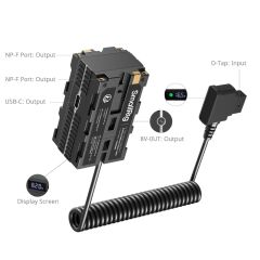 SmallRig 4884 D-Tap - Çift Taraflı NP-F Sahte Pil Güç Kablosu