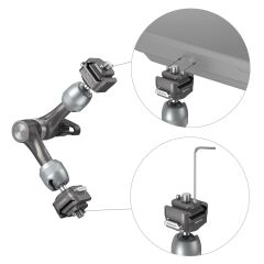 SmallRig 4490 HawkLock H21 Hızlı Çıkarma Rozet Sihirli Kol (7'')