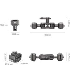 SmallRig 4488 HawkLock H21 Hızlı Çıkarma Sihirli Kol ve Bilyalı Başlık