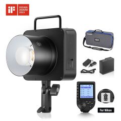 Q4 400W Akülü Flaş + QPRO-S Tetikleyici