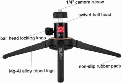 Kingjoy KT-100+BD-0 Masa üstü Tripod