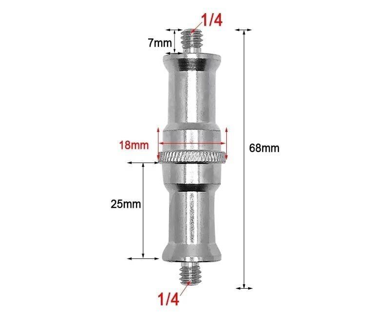 OEM Marka SC06 1/4 - 1/4  Çift Taraflı Bağlantı Vidası