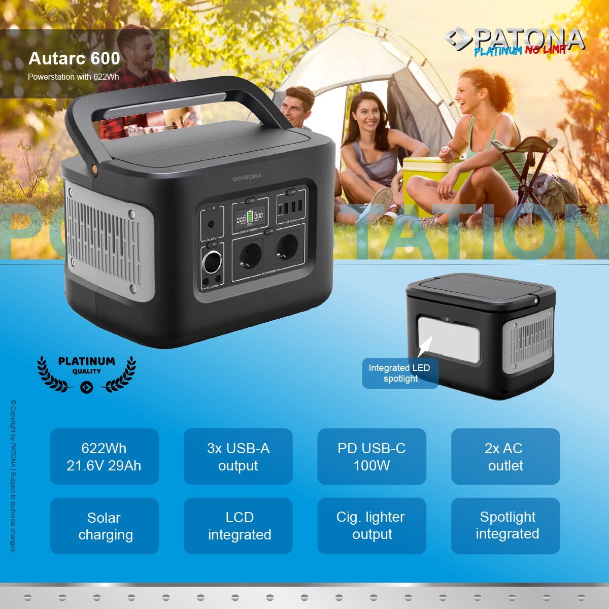 Patona 9982 Platinum Portable Powerstation