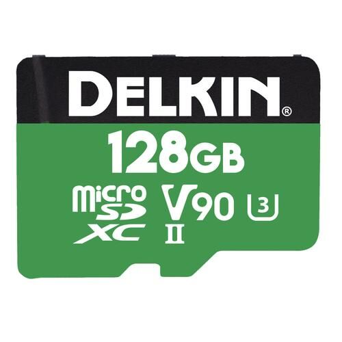 Delkin Devices 128 GB Power UHS-II V90 Micro SDXC 2000 XHafıza Kartı